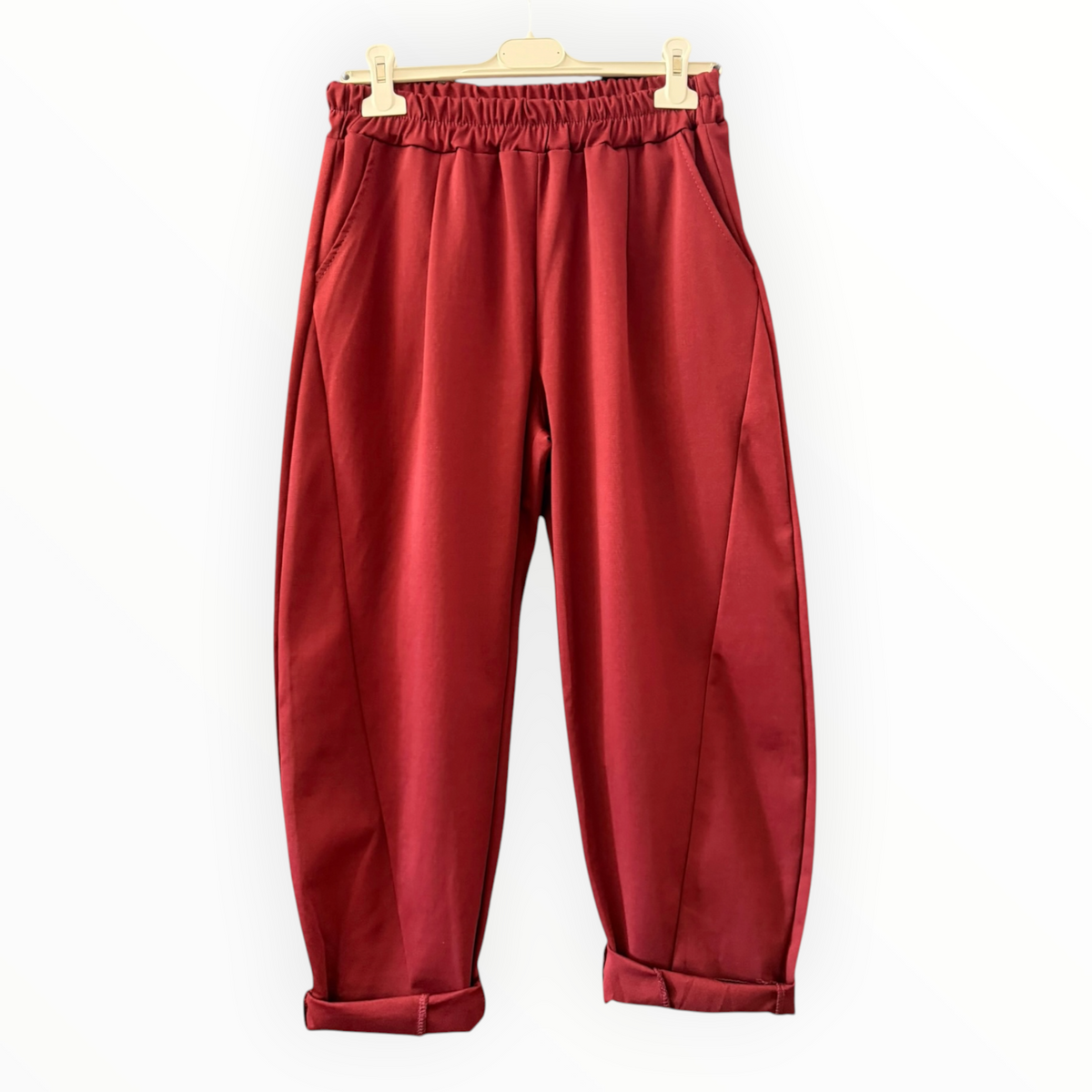 Priya jersey balloon trousers - Wine