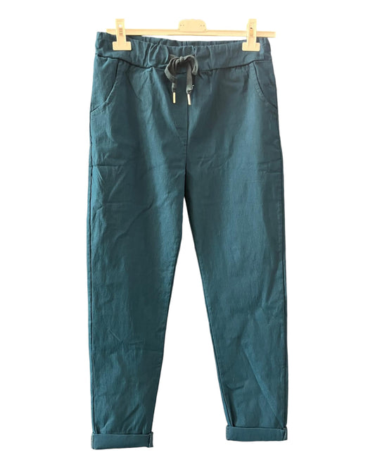 New Aria smooth super stretchy trousers - Teal