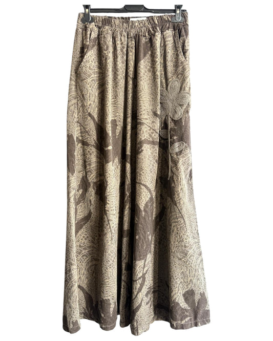 Erica needlecord wide leg trousers