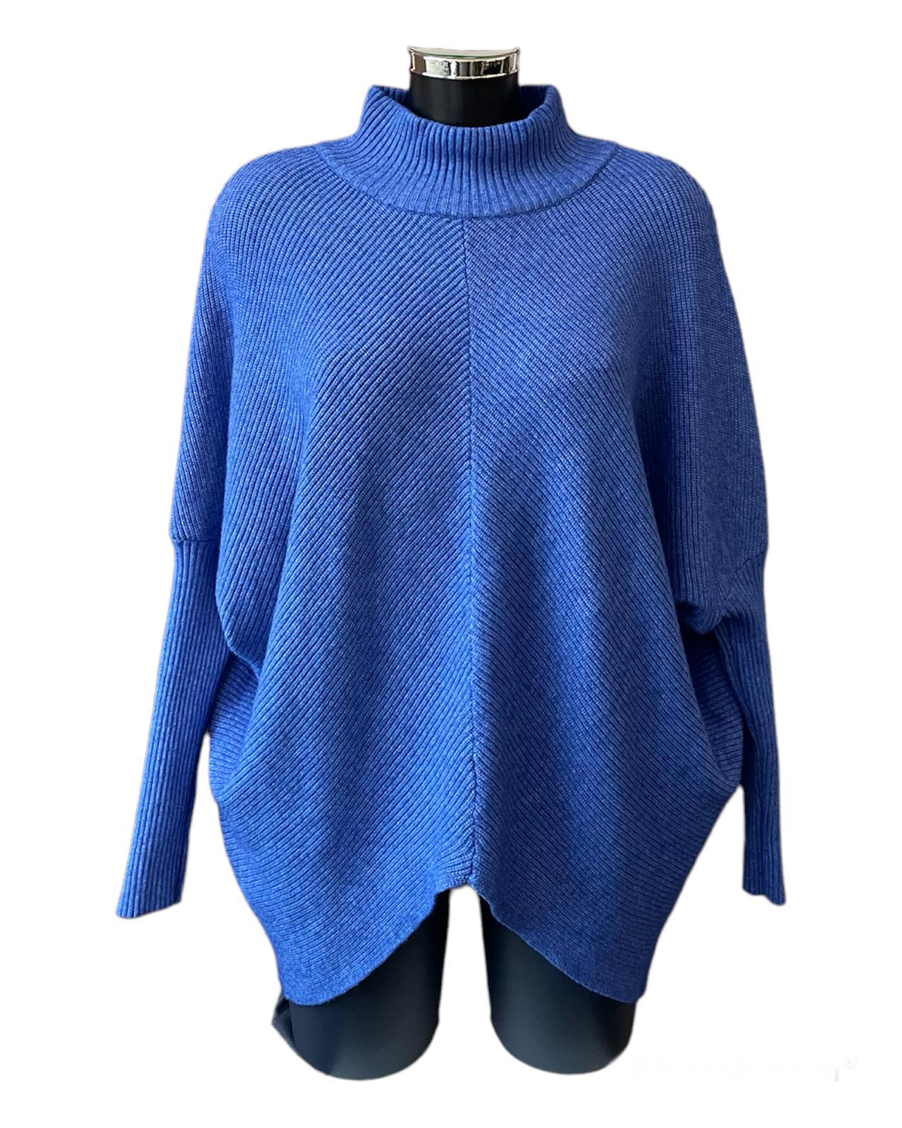 Ellen turtle neck jumper - Cobalt