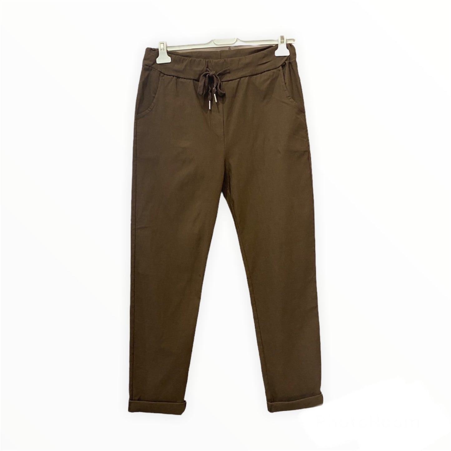 New Aria smooth super stretchy trousers - Chocolate
