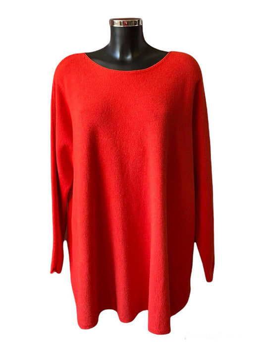 Sally soft knit swing jumper - Orange