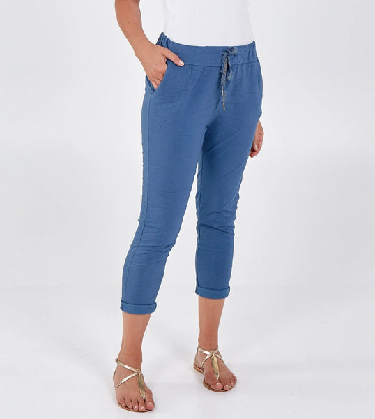 New Aria smooth super stretchy trousers - denim blue