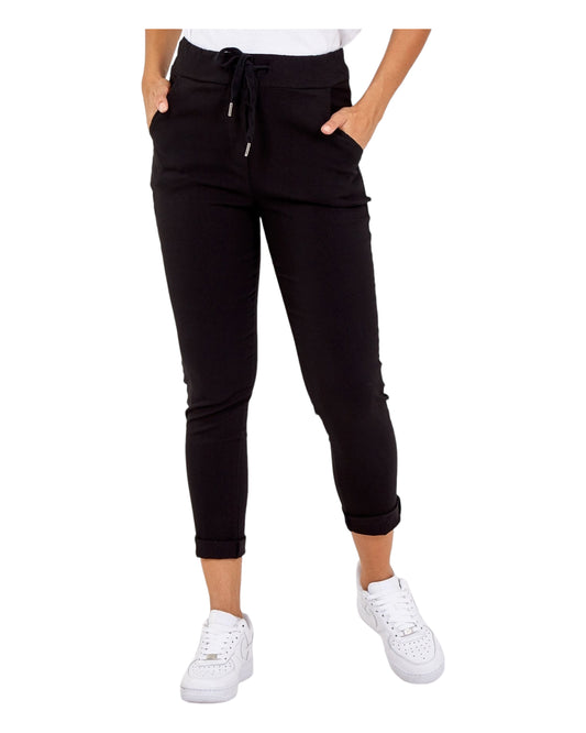New Aria smooth super stretchy trousers - Black