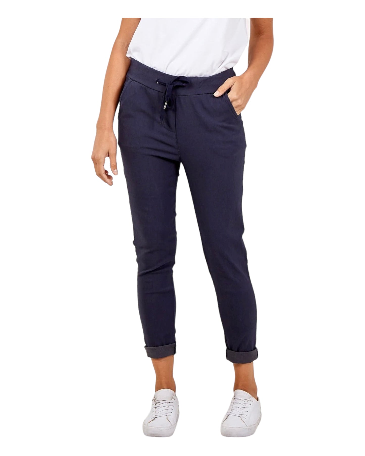 New Aria smooth super stretchy trousers - Navy