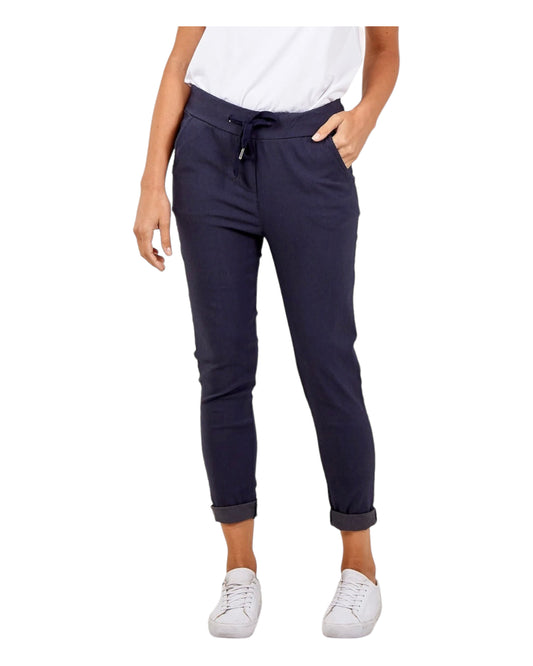 New Aria smooth super stretchy trousers - Navy