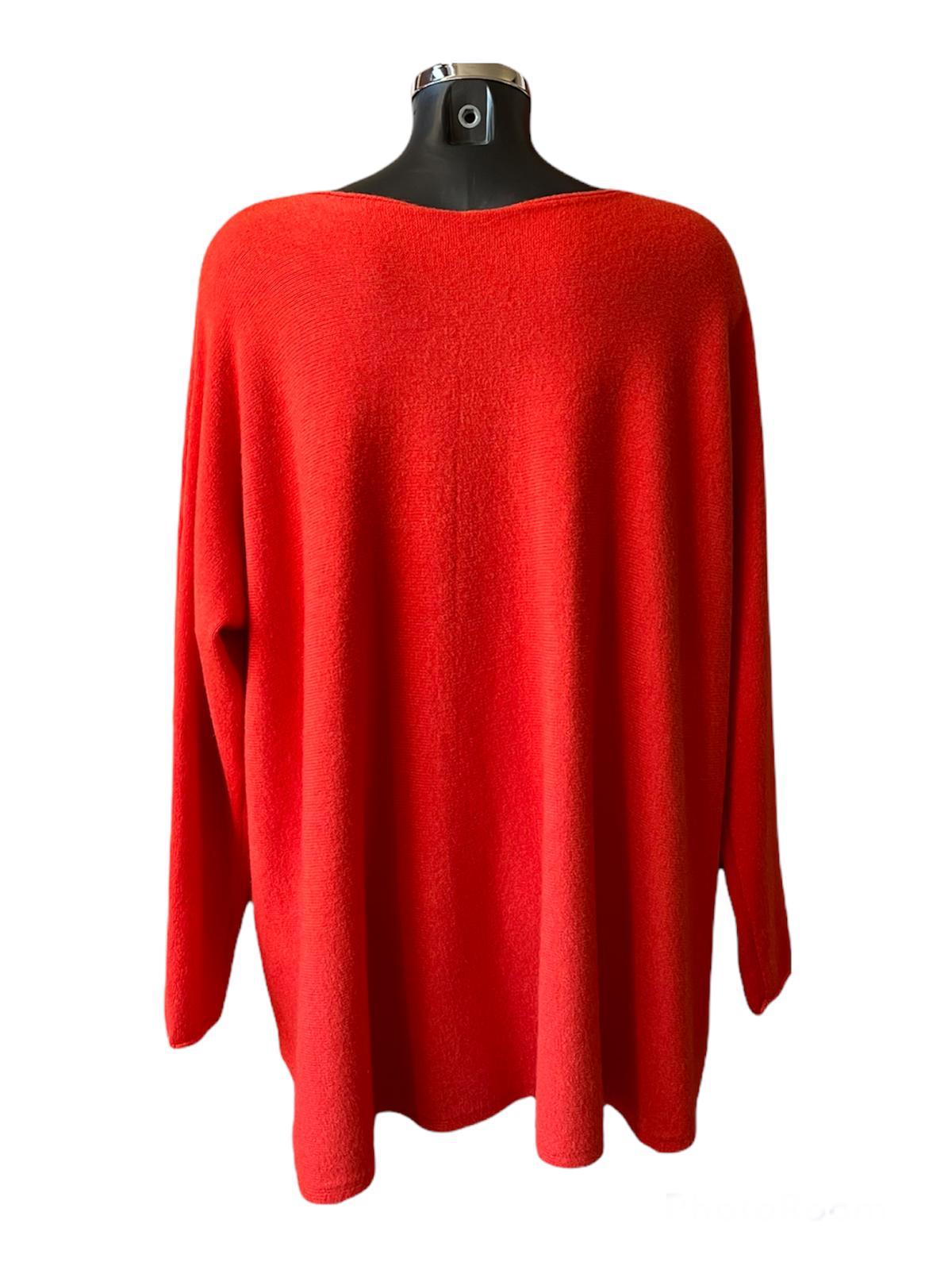 Sally soft knit swing jumper - Orange