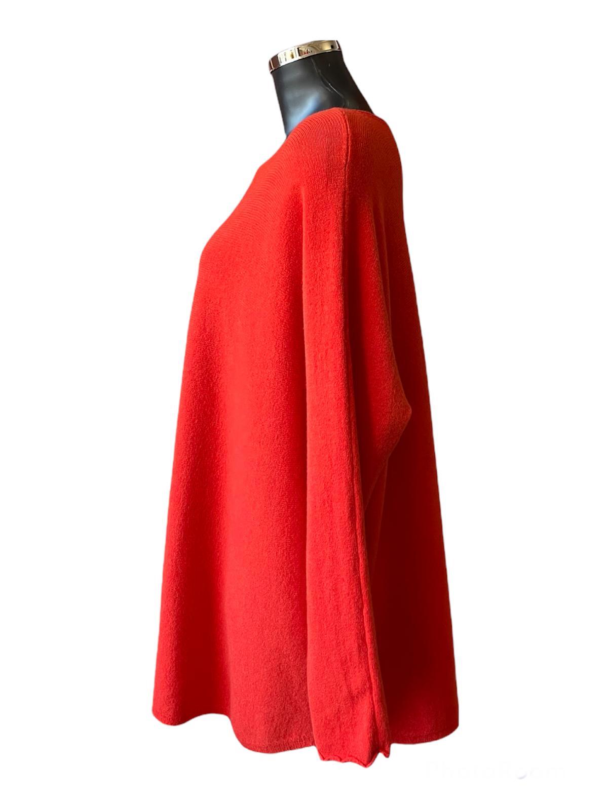 Sally soft knit swing jumper - Orange