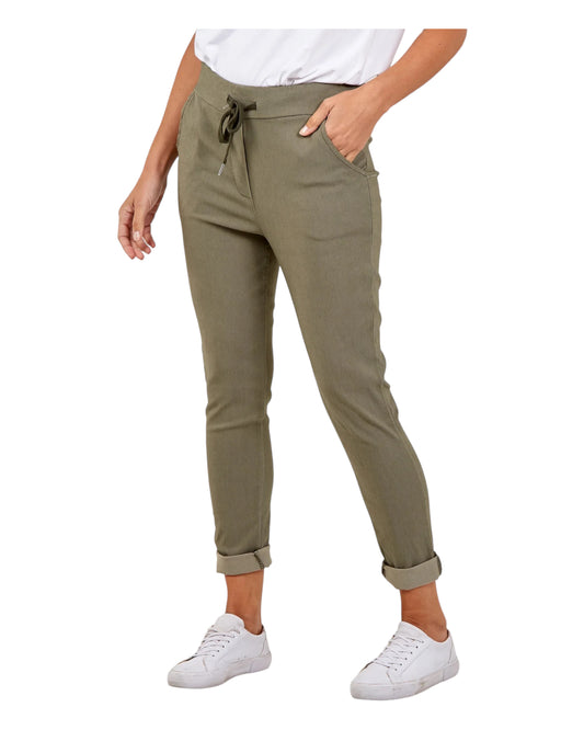 New Aria smooth super stretchy trousers - Khaki