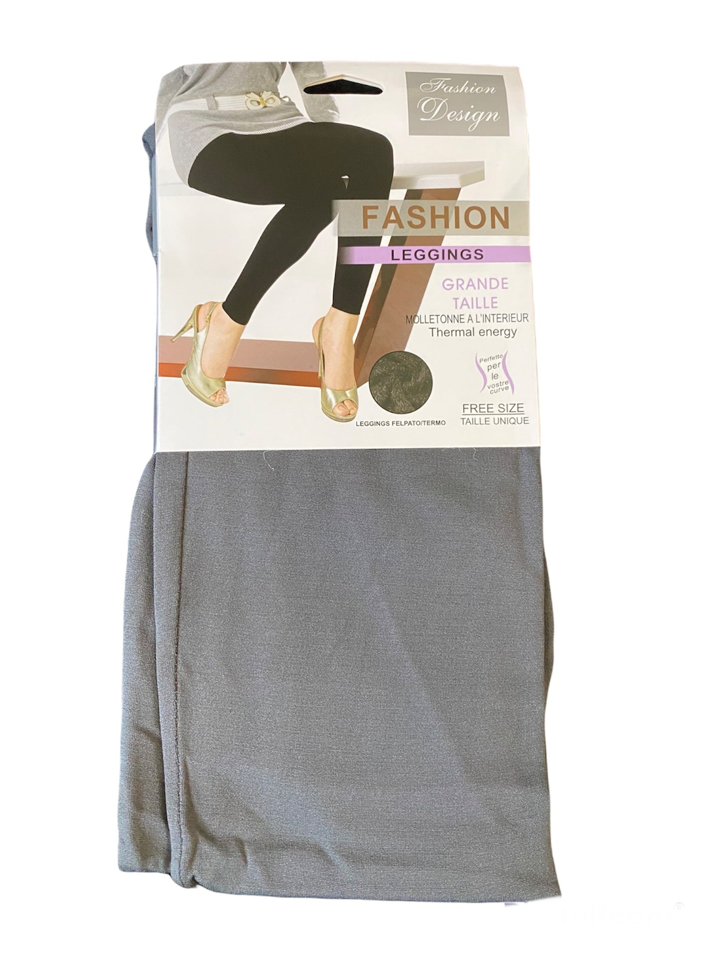 Bobbie thermal fleece lined leggings - Grey
