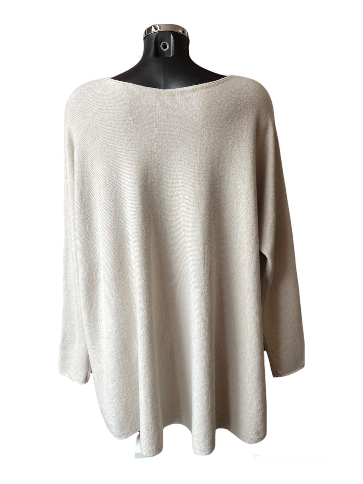 Sally soft knit swing jumper - Beige